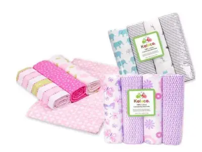 Girl- 4 in 1 Flannel Baby Blanket,Baby Receiving Blanket Bedsheet,swadding for Infant (Depending on a available color design)