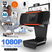 HD Webcam with Microphone 1080P Auto Focus 5 Megapixel USB