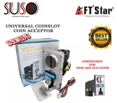 F.T Universal Latest SUKI Coin Selector Coinslot Acceptor Multi Coin Selector for PISO PisoWiFi PisoNet Coin Slot