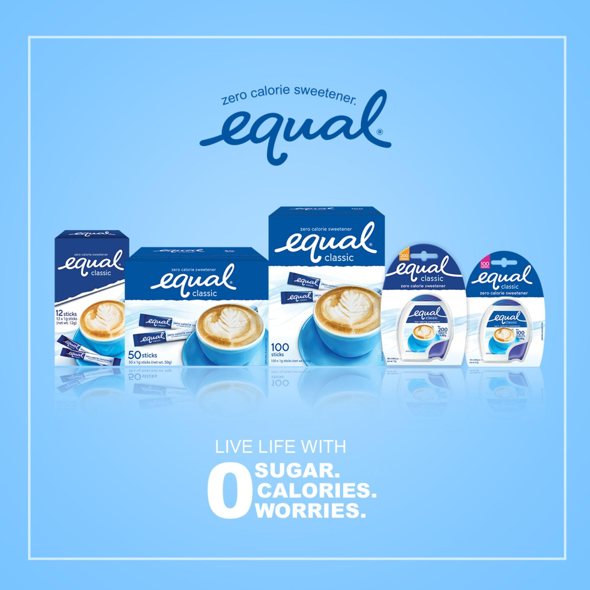 EQUAL Classic 5 packs x 200 Sweetener Tablets, 0 Calorie Sweetener