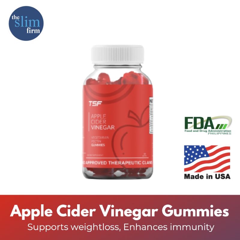 【Local Stock】 TSF Apple Cider Vinegar Gummies (60 gummies) Lazada PH