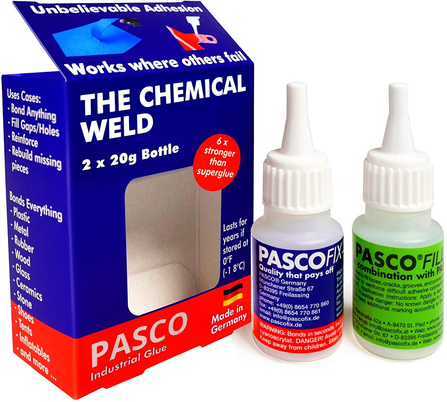 PASCOFIX Strongest Super Glue CA Glue Crazy Glue Macao