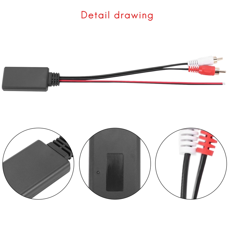 Car Universal Wireless Bluetooth Module Music Adapter Rca Aux Audio Cable