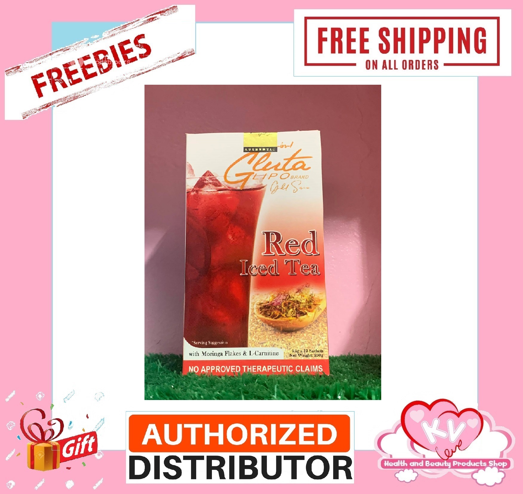 New Product Alert! Glutalipo Gold Series RED ICED TEA Original (KVLOVE ...