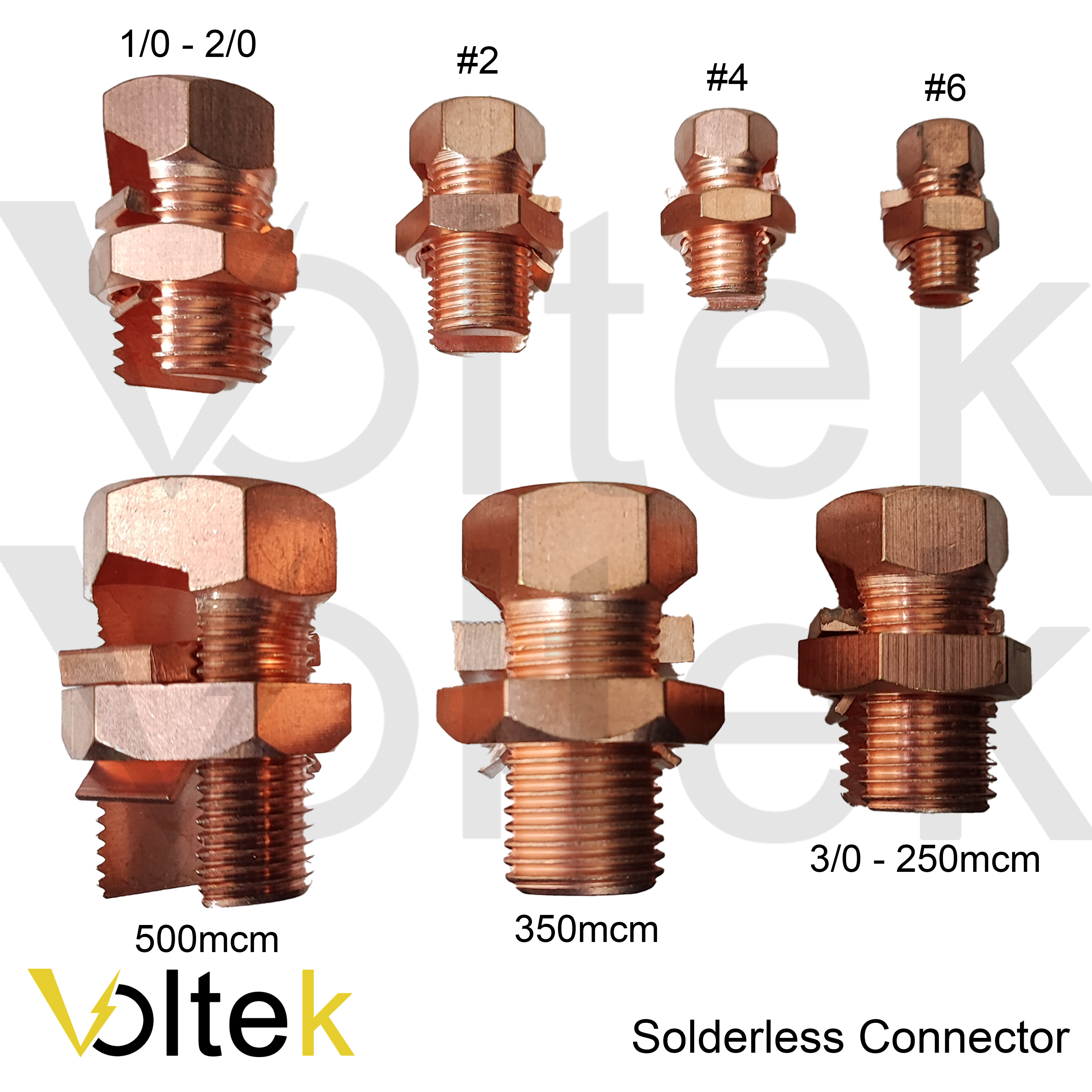 Solderless Connector Split Bolt Connector size 8, 6, 4, 2, 1/0, 2/0