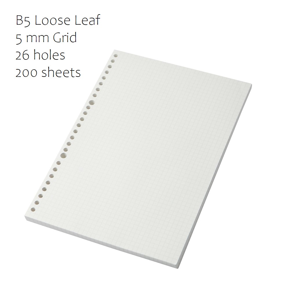 Muji Loose Leaf Binder Refills (Lined & Grid) Lazada PH