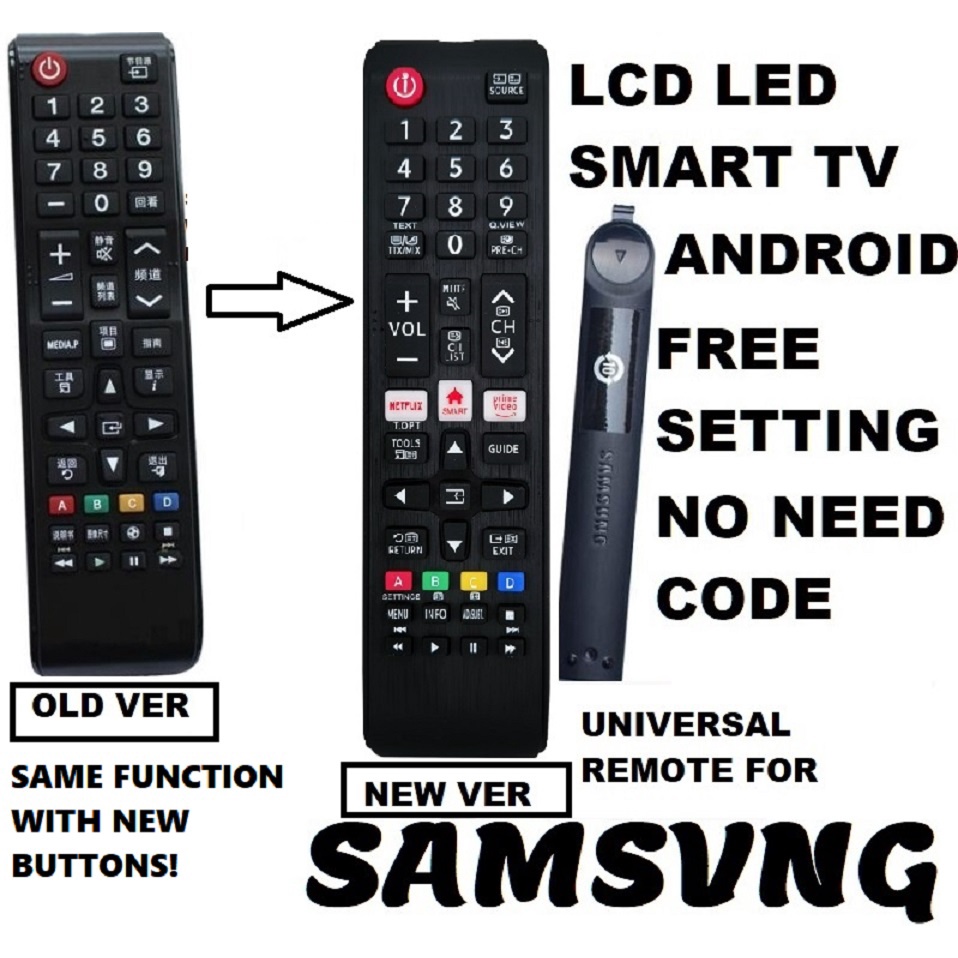 Replacement Samsung tv Universal Remote For ALL LCD LED SMART Android ...