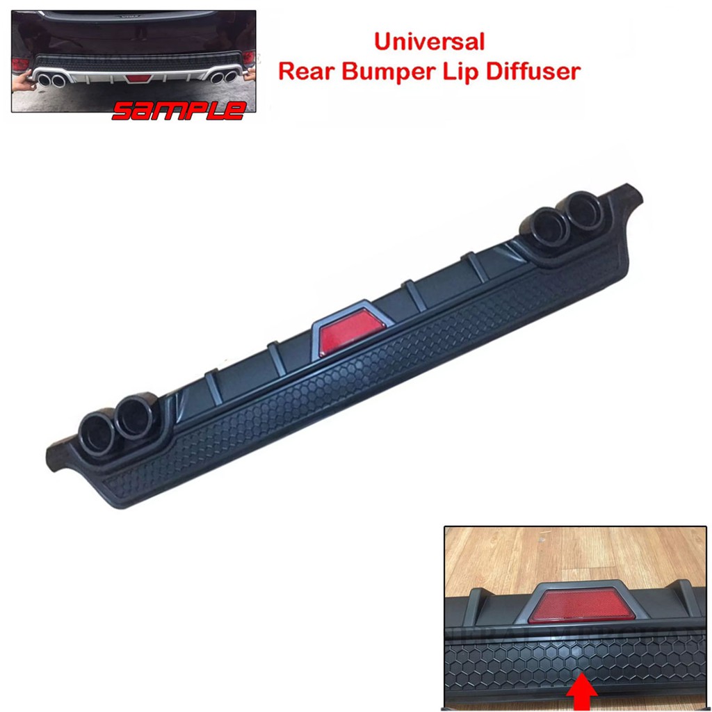 【local shipment】Universal Rear Bumper Diffuser with screw | Lazada PH