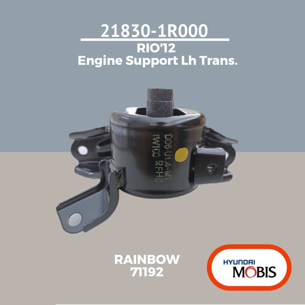 218301R000 Engine Support Lh Trans. for KIA Rio'12 [Mobis Original ...