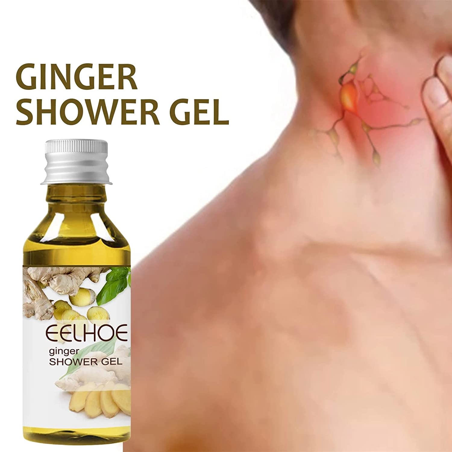 Eelhoe Lymphatic Drainage Herbal Shower Gel Relieves Underarm Lymphatic