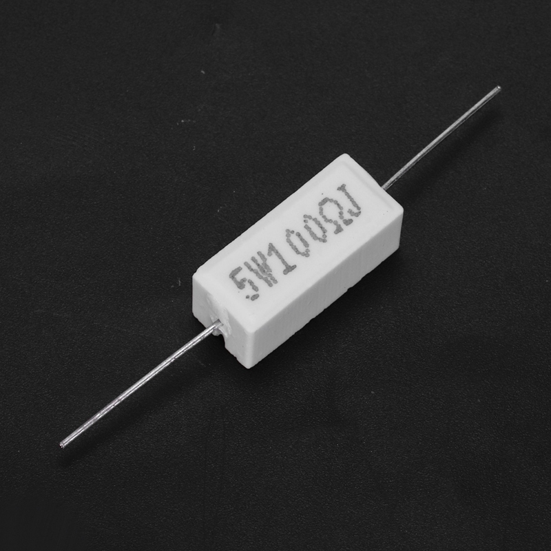 10x Wirewound Ceramic Cement Resistors 100 Ohm 5W Watt 5%