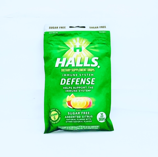 Halls Dietary Supplement Drops Immune System ( DEFENSE ) SUGAR FREE