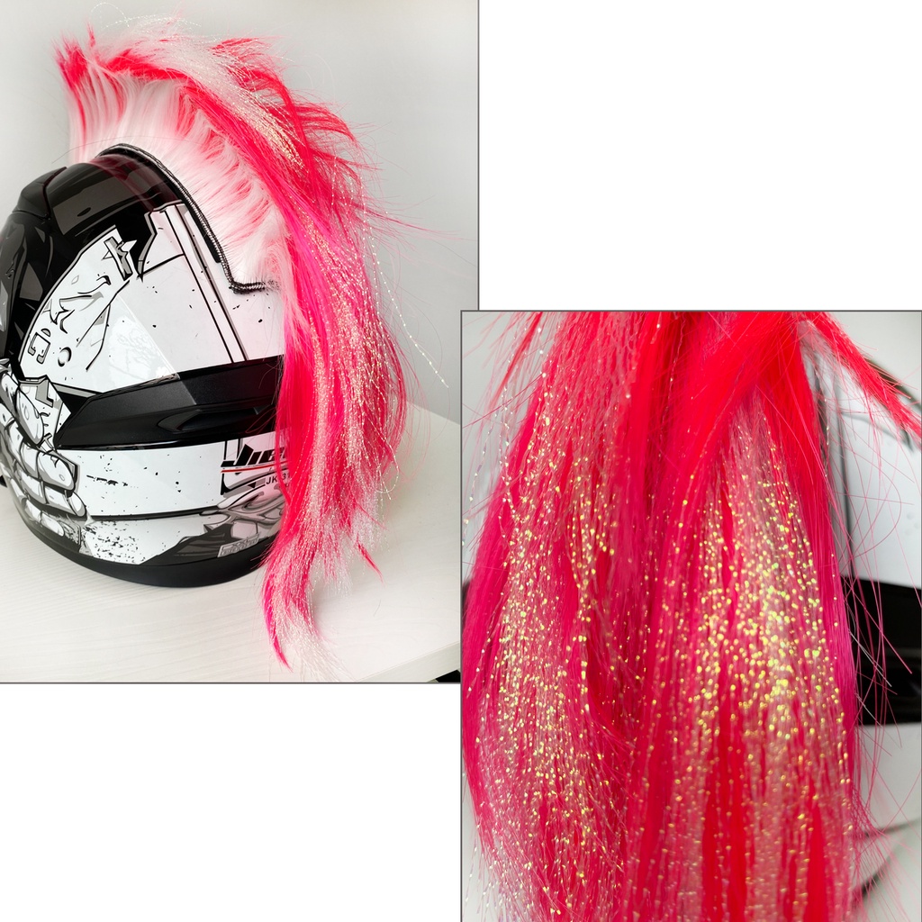 OPENMALL Motorcycle Mohawk Helmet Sticker Helmet Decoration Wigs Cockscomb Motocross Full Face Off Road Helmet Accessories E7t7 I.49969001