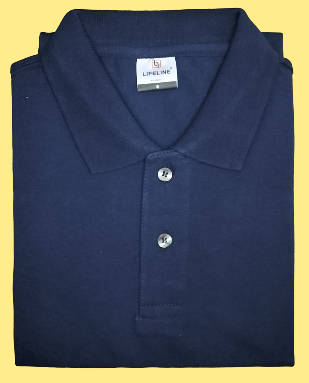 Lifeline Comfort Style Polo Shirt Navy Blue Color Quality Clothing