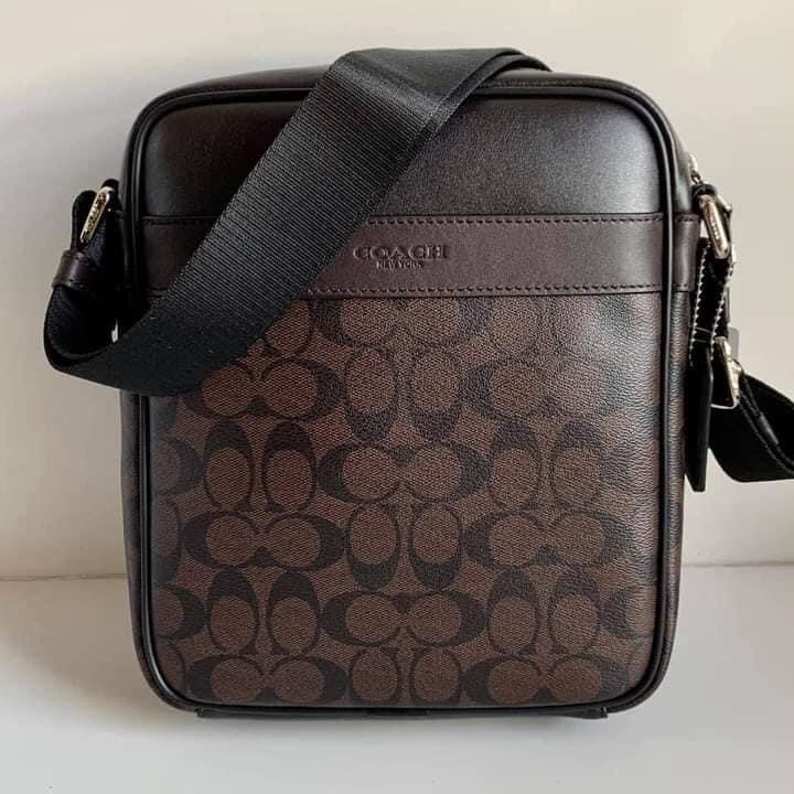 coach sling bag for men brown