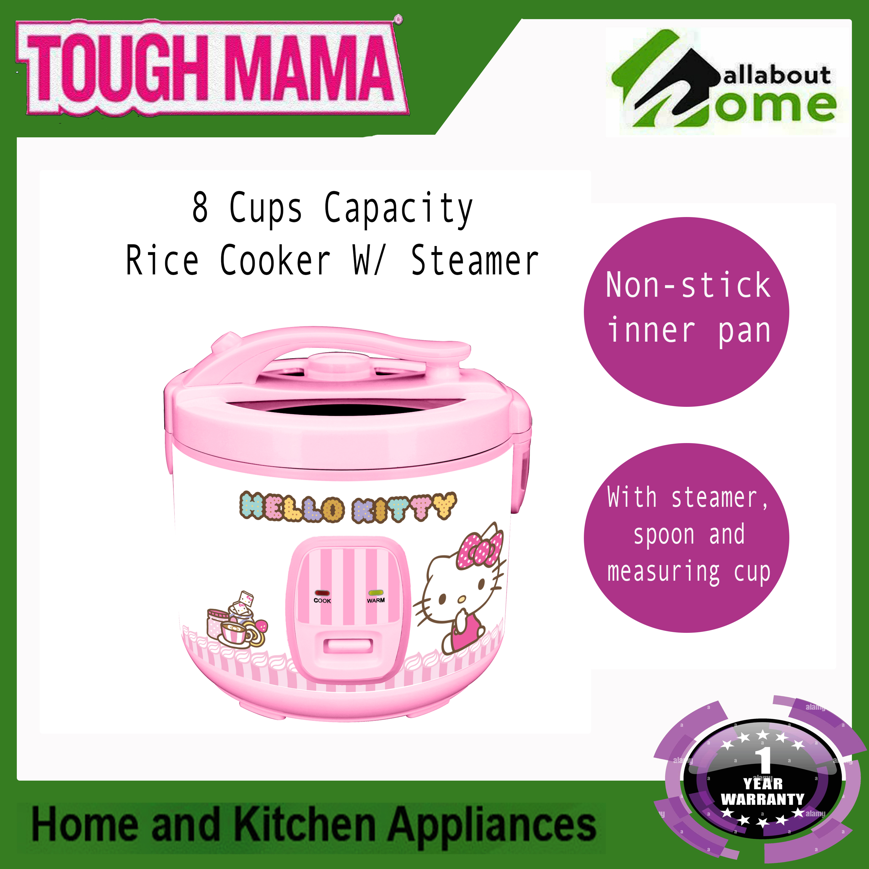 Tough Mama Hello Kitty Rice Cooker Jar Type - The — The Landmark