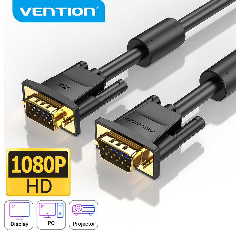Vention VGA Cable Male to Male 1080P 15 Pin VGA to VGA Cable for