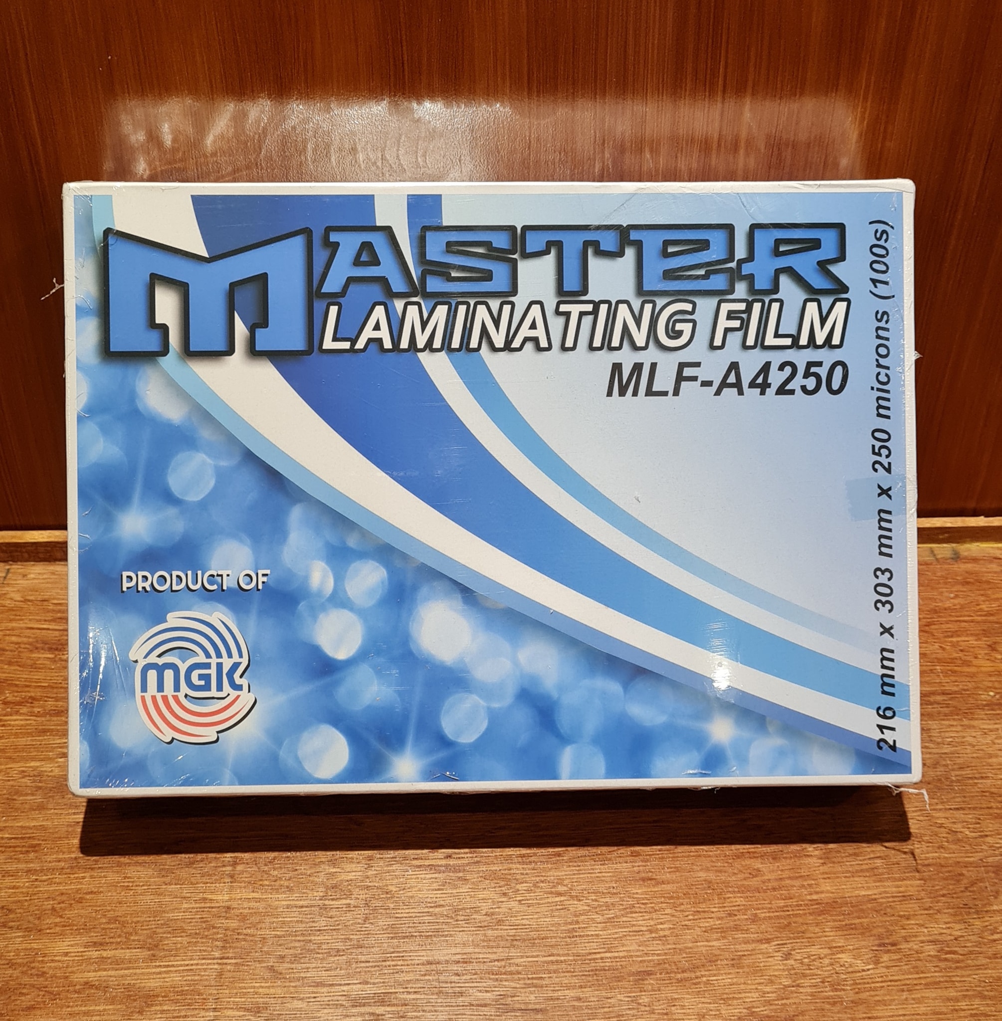 LAMINATING FILM A4 SIZE 100 SHEETS (216MM X 303MM) 250 / 125 MICRONS