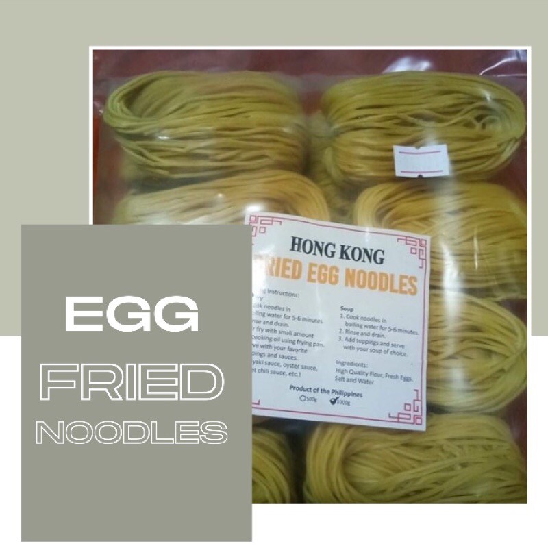 1kg Premium Hongkong Dry Egg Noodles 16 noodles/pk Lazada PH