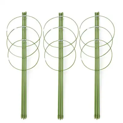Climbing Plants Support, Garden Trellis Flowers Tomato Cages Stand Set Of 3 Pack