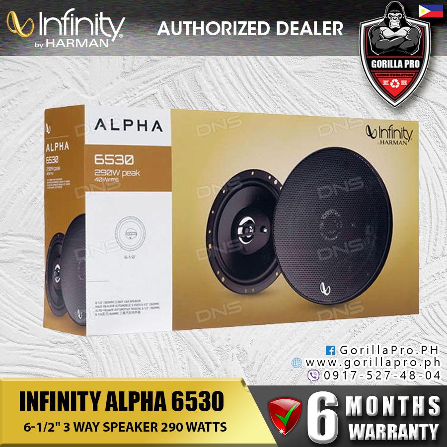 INFINITY Alpha 6530 6-1/2" 3 Way Speaker 290 WATTS Alpha6530 CAR AUDIO ...