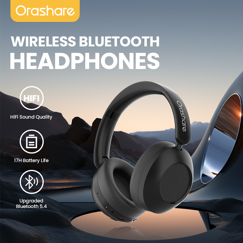 Orasher Orashare HS03 Wireless Headphones HIFI Foldable Over-Ear Headset, 17 ...