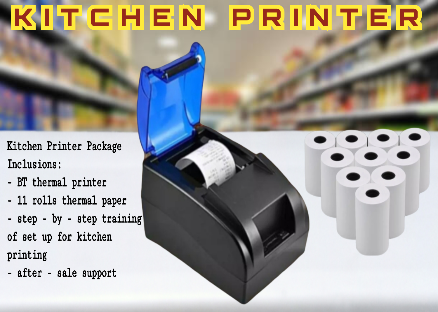 Thermal Printer Cashier Printer Or Kitchen Printer Bluetooth Thermal Papers Lazada Ph