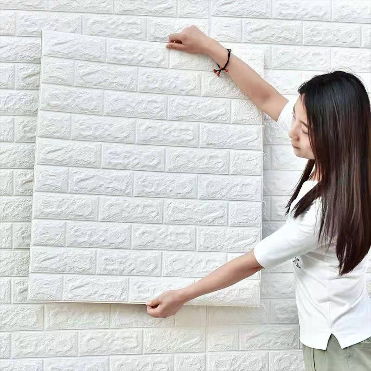 10pcs Package 3d Tile Brick Foam Wall Stickers Selfadhesive Live Room  Waterproof Wallpaper On The Wall Buy 3d Foam Wall Sticker Roll10pcs 3d  Tile Brick Wall Stickers Selfadhesive3d Live Wallpaper On 