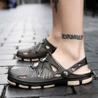 men's slip on sandals crocs style