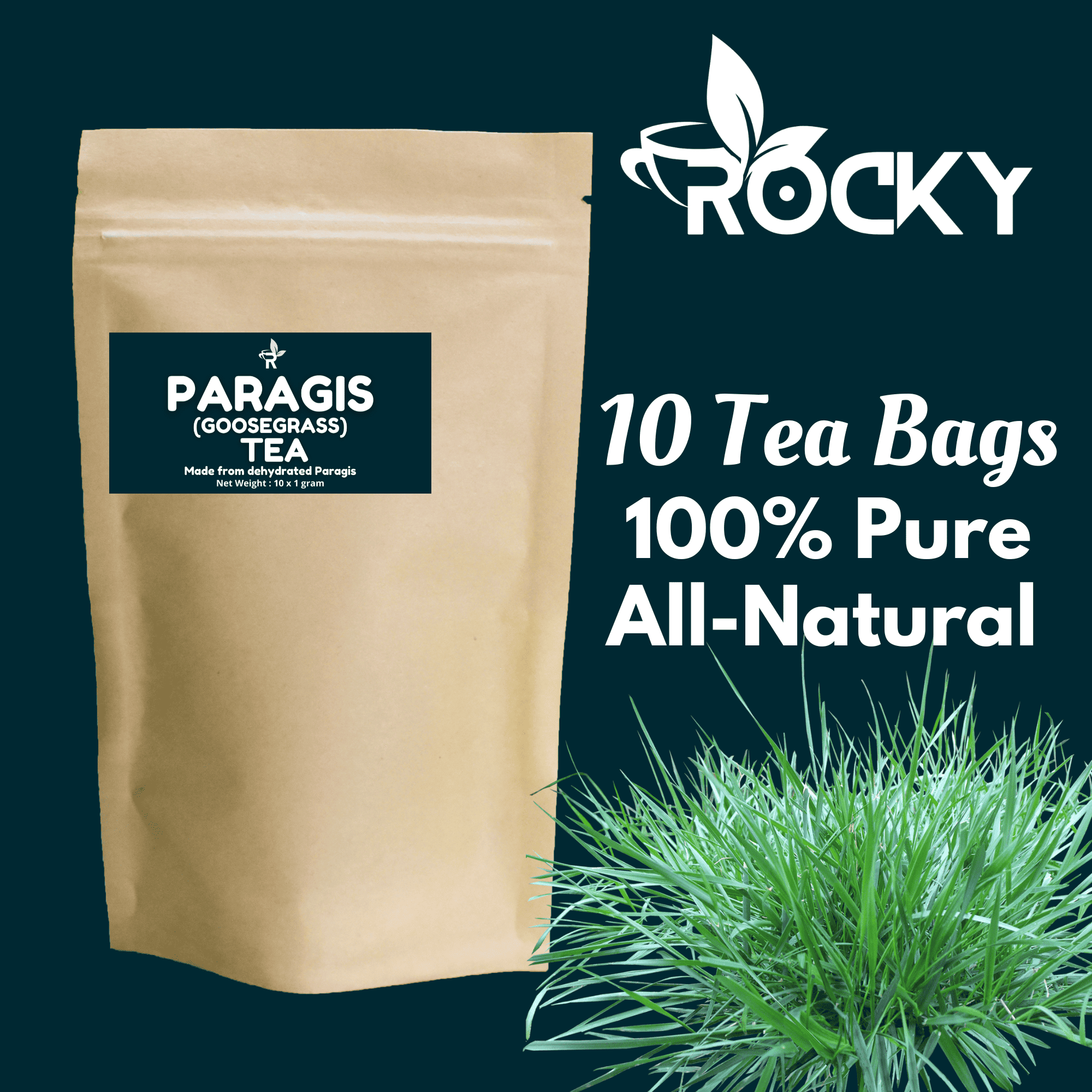 Paragis Tea // Goosegrass Tea // 10 Tea Bags // 100% Pure and Organic ...