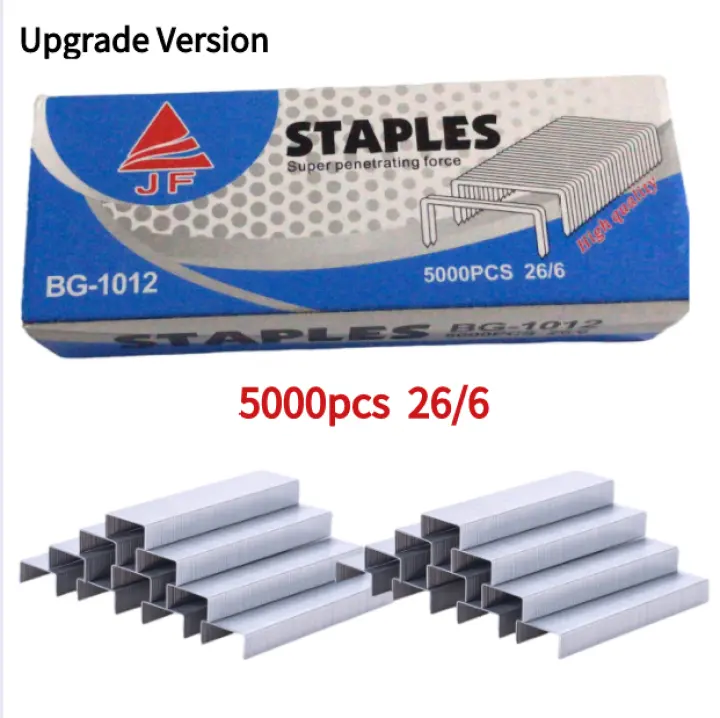1000Pcs/Box 12mm 12# 24/6 Creative Metal Staples Office School Binding Supplies