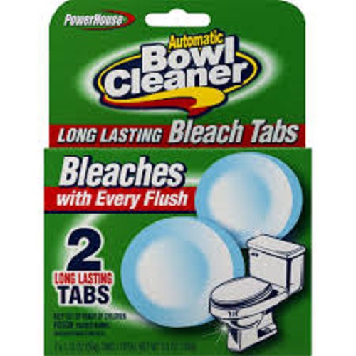 Automatic Toilet Bowl Cleaner Power House Bleach Tabs 2 tablet pack