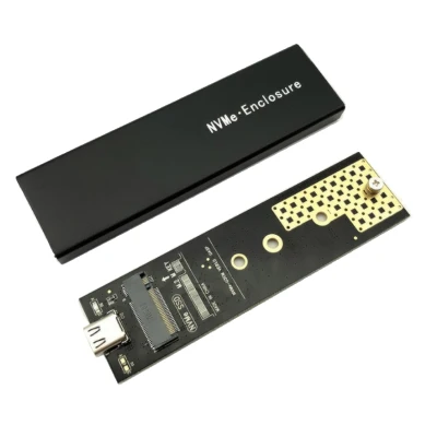 NVME Case Box 10Gbps USB C Gen2 M Key PCIe NVME M2 SSD Case M2 SSD Enclosure for 2230 2242 2260 2280 M2 SSD Drive