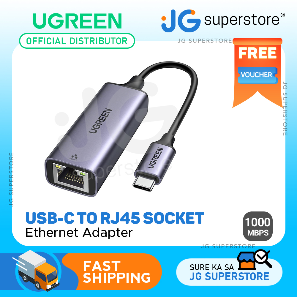 Ugreen Usb Type C To Gigabit Ethernet Adapter 1000mbps Rj45 Port Plug And Play For Tablets 7132