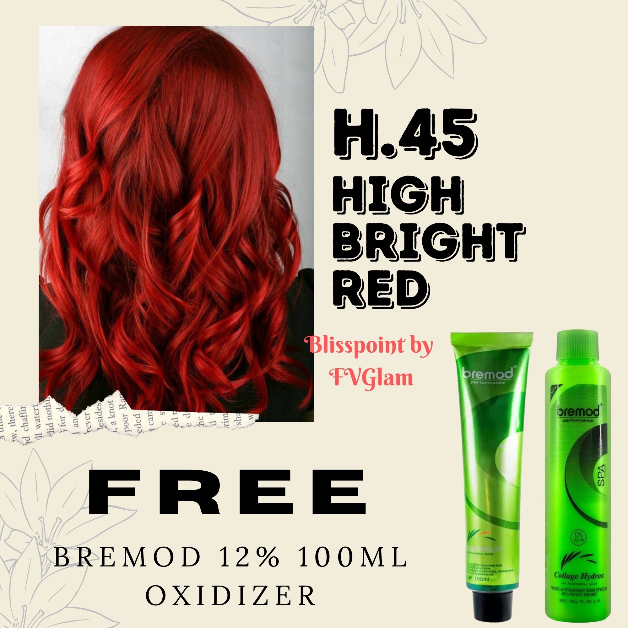 Red hair tube