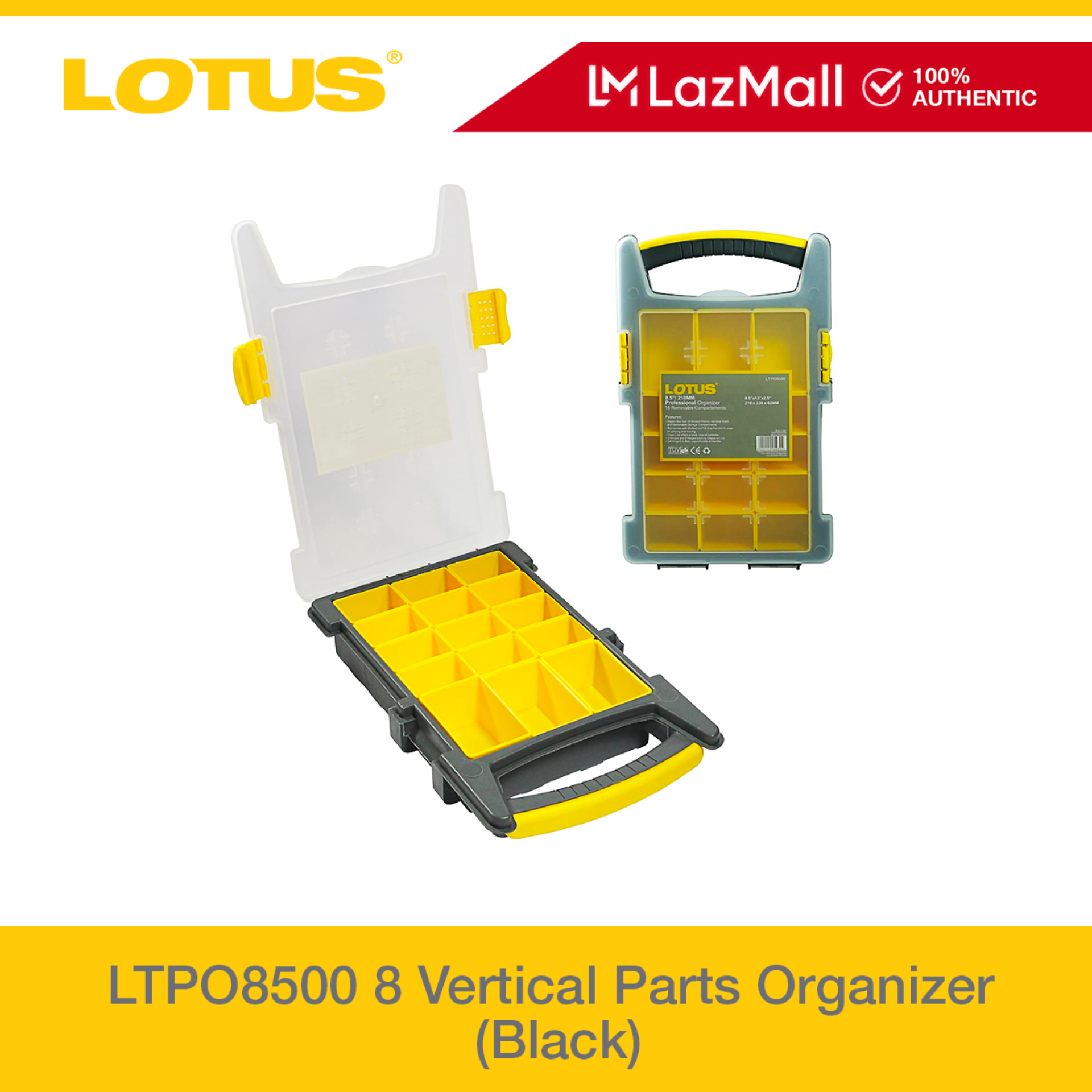 Lotus Parts Organizer Vertical 8 LTPO8500 - Parts & Tool Storage