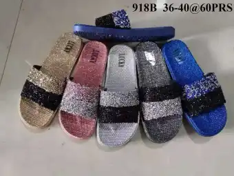 glitter house slippers