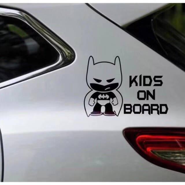 KT-1PCS Car cartoon anime sticker batman（Black）B-21 | Lazada PH