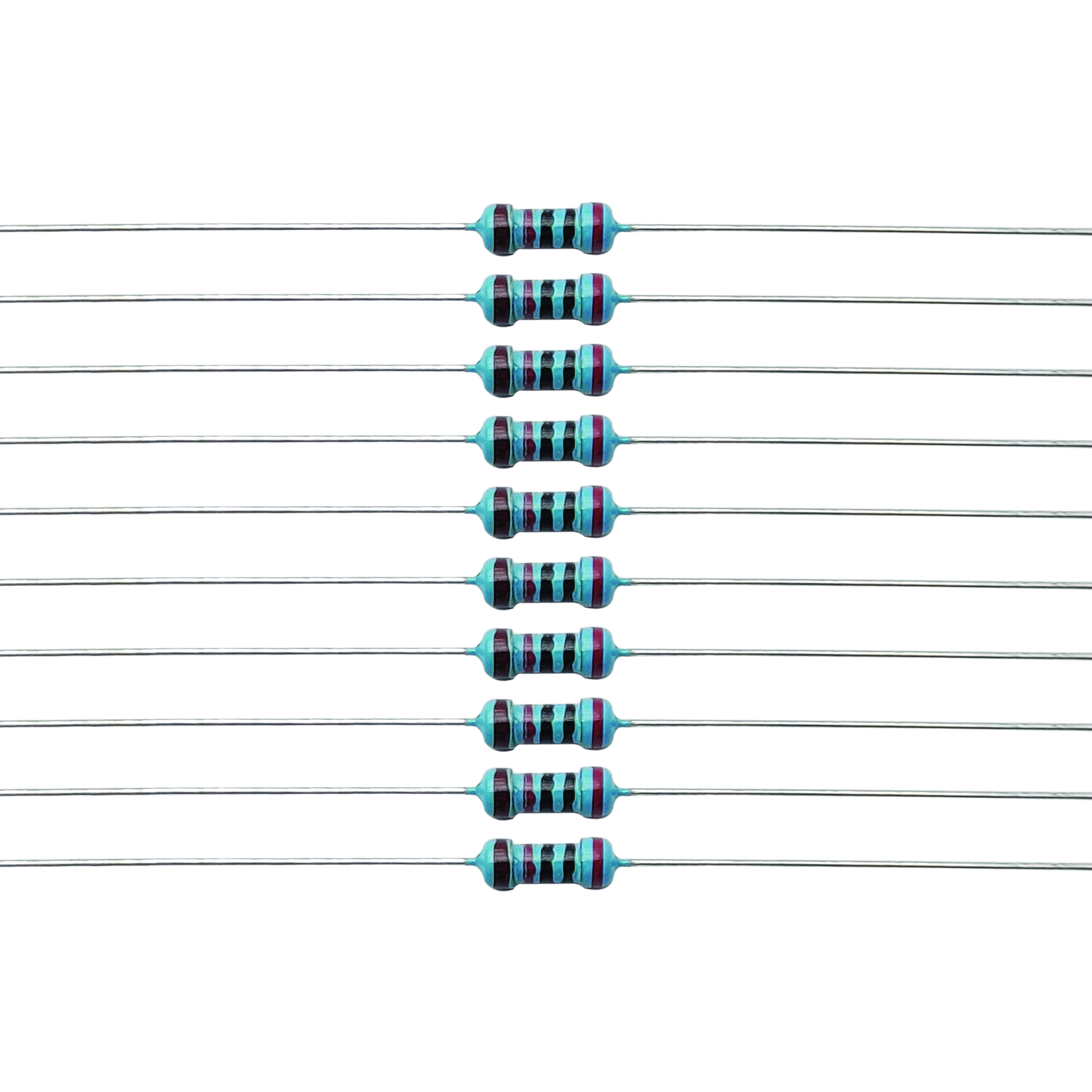 10pcs 5 band 20k resistor 0.25w 1/4W Metal Film Resistor Kit 1% ...