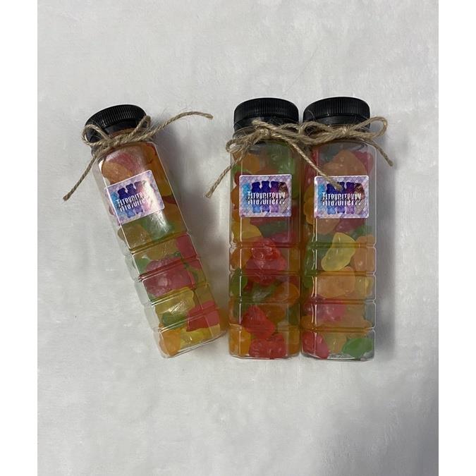 Gummies in a jar Gummy bear gummy worm gummy cola potchi sour belt