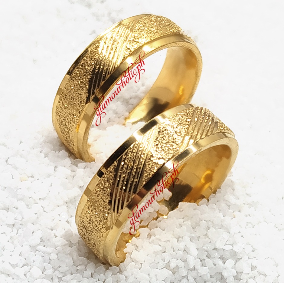 GlamourholicPH 316L 18K Saudi Gold plated Bettina Couple Ring