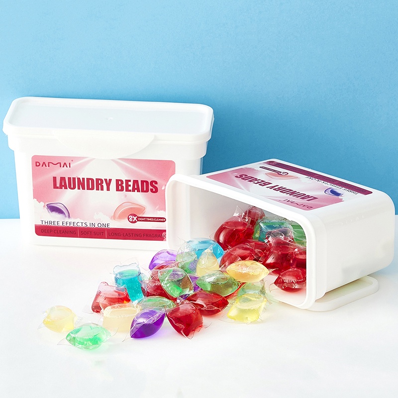 removes stains 50PCS Laundry pods Detergent capsules Beads Liquid Balls