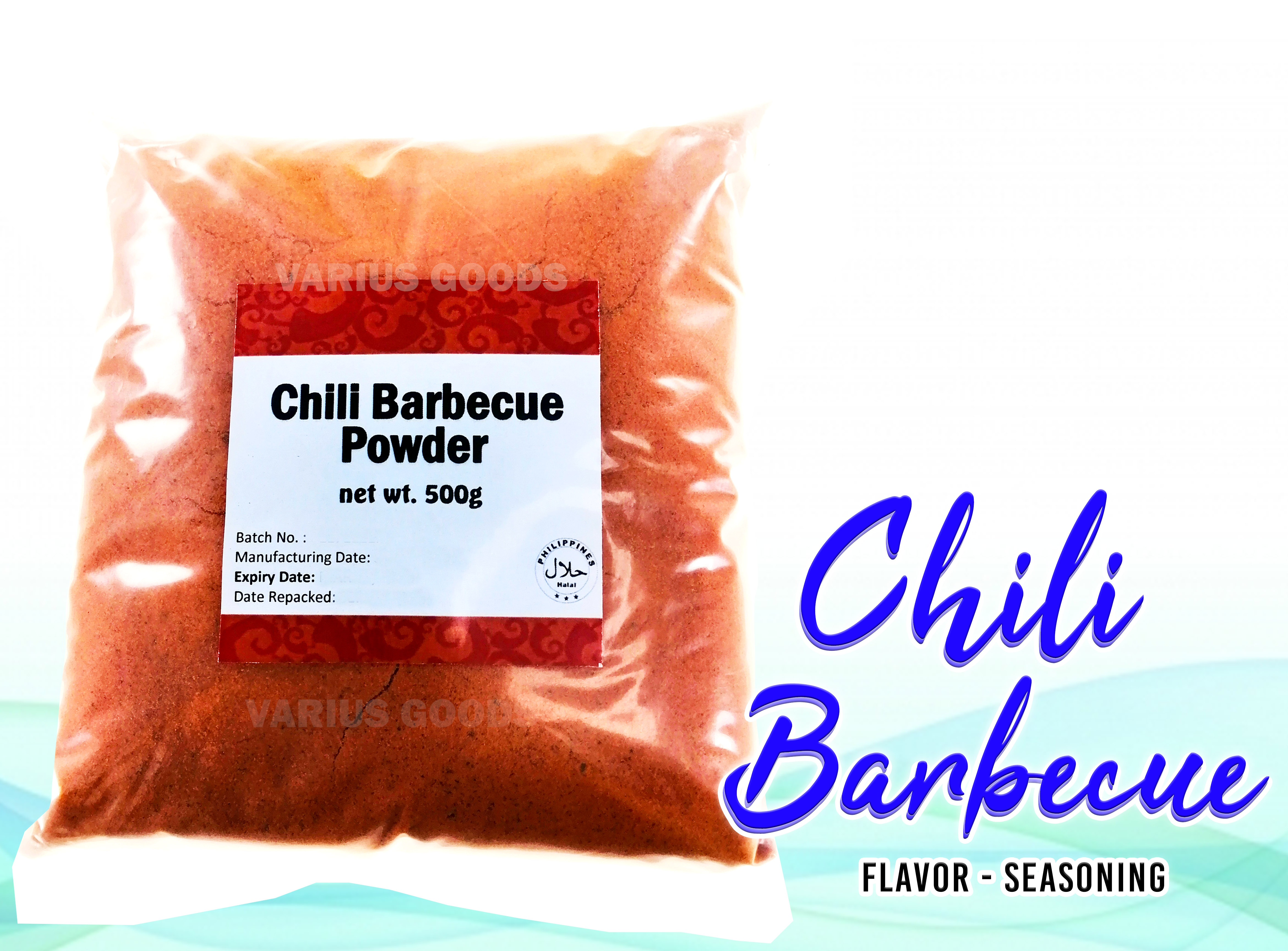 500grams CHILI BARBECUE Flavor Powder for Fries Popcorn Nachos Pizza
