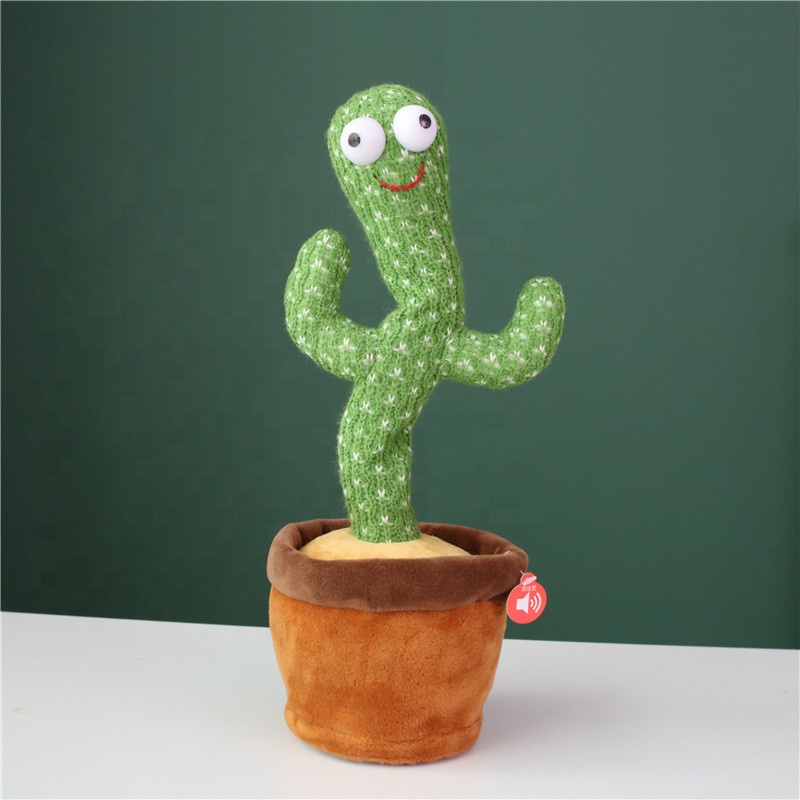 60 Songs, USB charging Recording and Dancing cactus baby toys voice