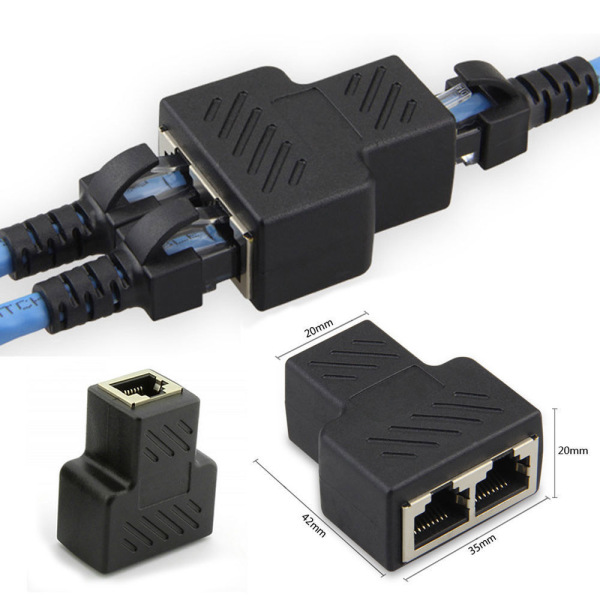 Bảng giá UBEWLB 8P8C Mạng Bộ chuyển đổi LAN 1 đến 2 Bộ chia RJ45 Ethernet Phích cắm mở rộng Phong Vũ