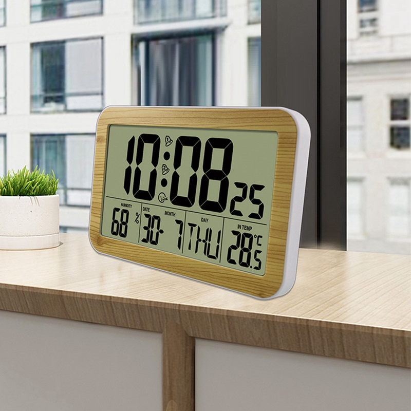 Large Screen Digital Wall Clock Home Electronic Wall Clock Student Electronic Alarm Clock Digital Display Desk Clock