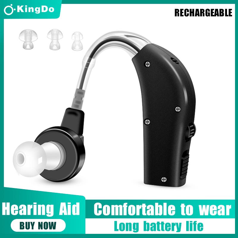 New Hearing Aid USB Rechargeable Behind The Ear Sound Amplifier Mini