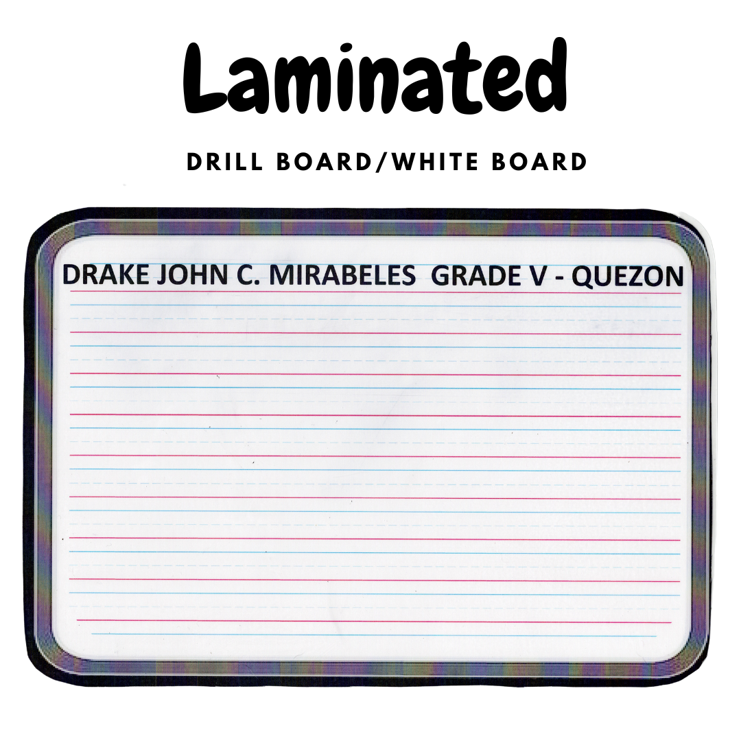 Laminated Drill Board / White Board Lazada PH