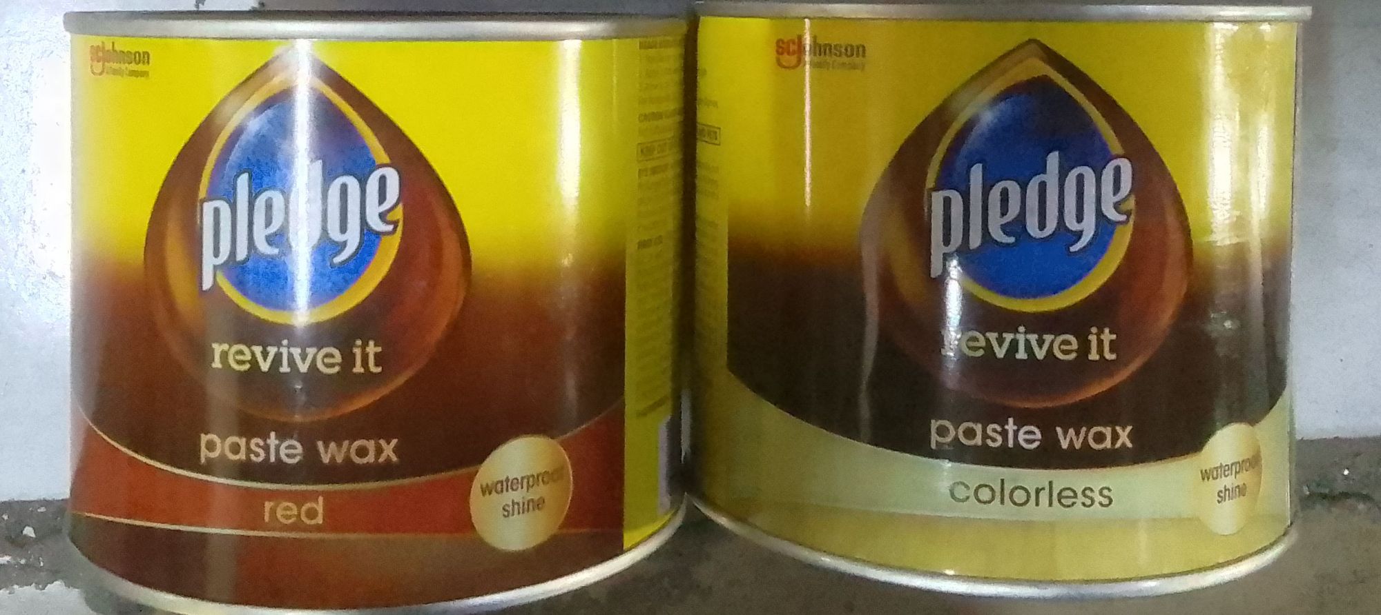 FLOOR WAX PLEDGE REVIVE IT PASTE WAX RED NATURAL COLORLESS