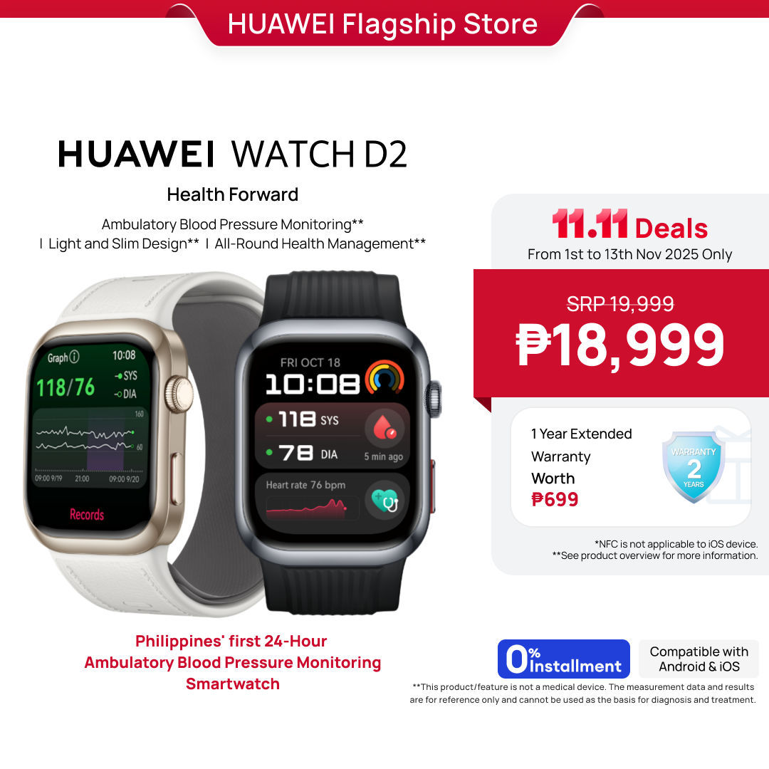 HUAWEI WATCH D2 Smartwatch Ambulatory Blood Pressure Monitor - Main Image